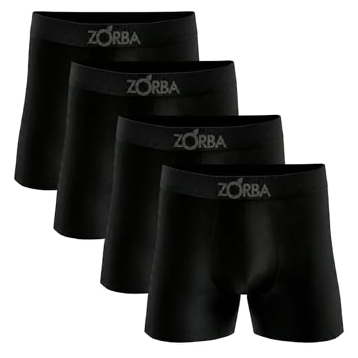 Kit com 4 Cuecas Boxer Algodão Sem Costura Zorba (BR, Alfa, G, Regular, Preto)