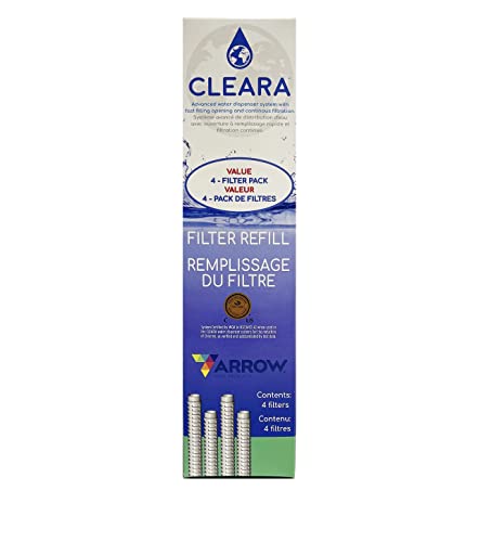 Arrow Home Products CLEARA 4 Pk Replacement Filters Fast-Fill & Convenient: Fits All CLEARA Products - #76954