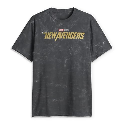 Marvel Mens Thunderbolts Official Logo T-Shirt - Black - Small