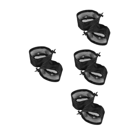 BESPORTBLE Cubierta De Ventilación De La Tienda Neto Cubiertas De Ventilación De Plantas Carpas Lona Conducto Polos Malla Colador Filtro De Ventilación Black Tela Oxford 2 Piezas X 4