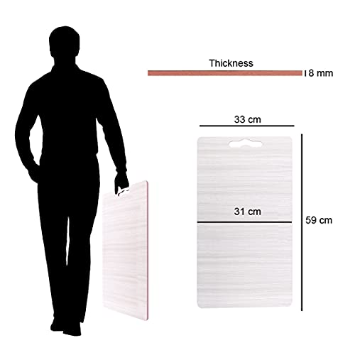 Image of Wooden Study PAD and Multipurpose USE (Use on Chair) (White)