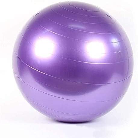 Ballon de fitness violet 55cm pour yoga et gym à la maison