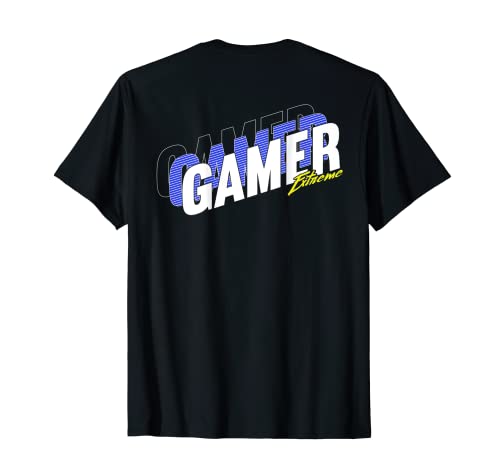 Gamer Outfit Geek Nerd Stuff Gaming Backprint Maglietta