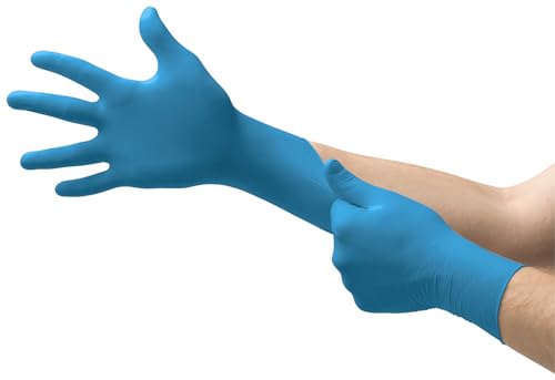 Ansell VersaTouch 92-465 Nitrile Disposable Gloves, Chemical Resistant, Mechanical Protection, DIY Applications