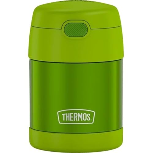 Image of THERMOS FUNTAINER Kids Food Jar with Spoon, 10oz, Lime
