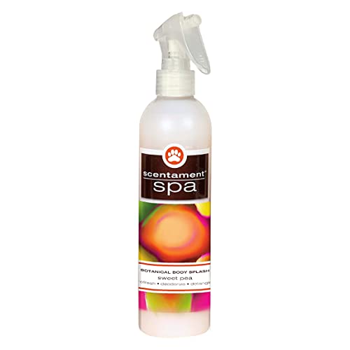 Best Shot Scentament Spa Botanical Body Spray, Body Spray Conditioner for Pets, Cat and Dog Cologne Spray, Sweet Pea, 8 Oz