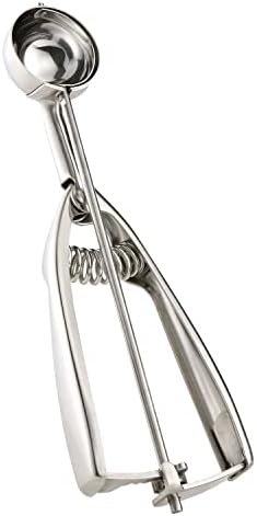 Solula-Stainless-Small-Cookie-Scoop, Food-grade 18/8 Stainless Steel, Easy Squeeze Handle, Size 60