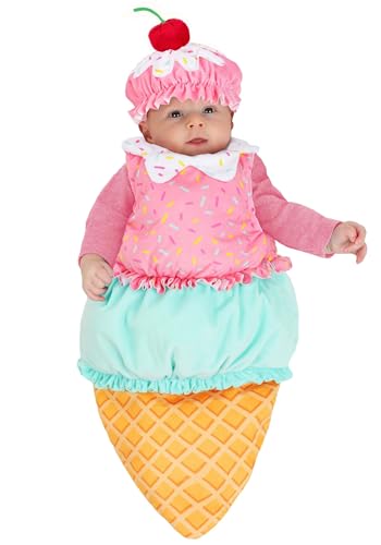 Disfraz de helado dulce para bebé 0/3 meses