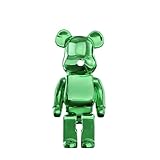 TJWZRKHPM Decoration Artistic Graffiti Bearbrick 400 Statue Colorful Luxury Bear Brick Sculpture Figurines Ornaments Living Room Home Decor Fashion(W)