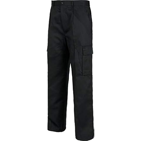 Pantalón de seguridad negro con multibolsillos Teamwork para hombre Cover
