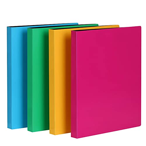 Cranbury Clamp Binder Without Rings - (Assorted Colors, 4-Pack), Punchless Grip Binder For 8.5X11 Paper #TOP5