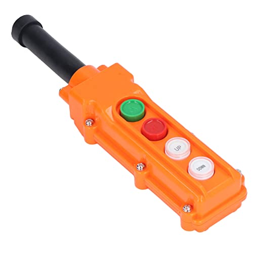 Miniatura 8 de COB-61A interruptor de botón de empuje de grúa Interruptor de control remoto de alzamiento a prueba de lluvia para grúas puertas traseras de