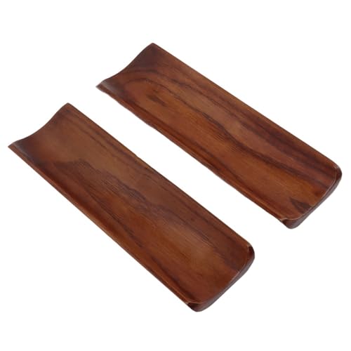 Platos de Sushi de Madera Sólida Rectangulares 7.2x2.1in x2 miniatura 1