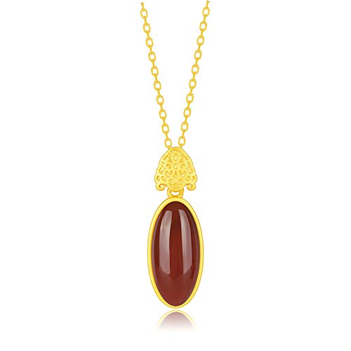 Collier Argent Sterling 925 femme rétro palais Europe ovale charme style chinois