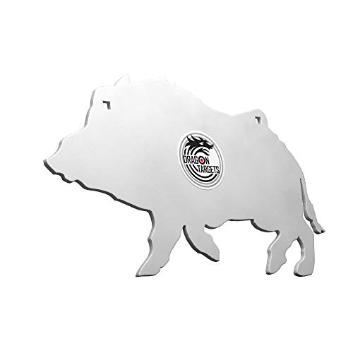 Dragon Targets AR500 Steel Targets for Shooting 3/8 Inch Thick Laser Cut Animal Shapes, Hog Target Painted and Ready to Shoot AR500 Steel Targets Made in USA