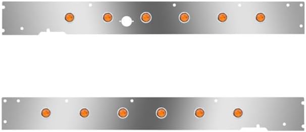Technical Precision Replacement For KENWORTH T660 YEAR 2017 Cab Panels W Block Heater Plug Hole 12 .25 IN AmberAmber LEDs W CME