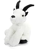 The Petting Zoo Mountain Goat Stuffed Animal Plushie, Gifts for Kids, Wild Onez Wildlife Animals, Goat Plush Toy 9 inches