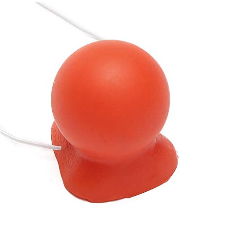 3Pcs Red Honking Squeaking Clown Nose Rubber Clown Nose with Elastic for Adults Halloween Cosplay Christmas Costume Party Accessories - Thumbnail 4