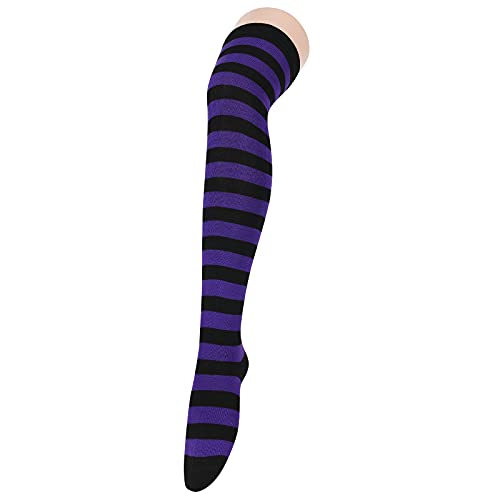 Image of American Trends Womens Rainbow Socks Striped Knee High Socks Thigh High Stockings Casual Tube Socks Costume Leg Warmers