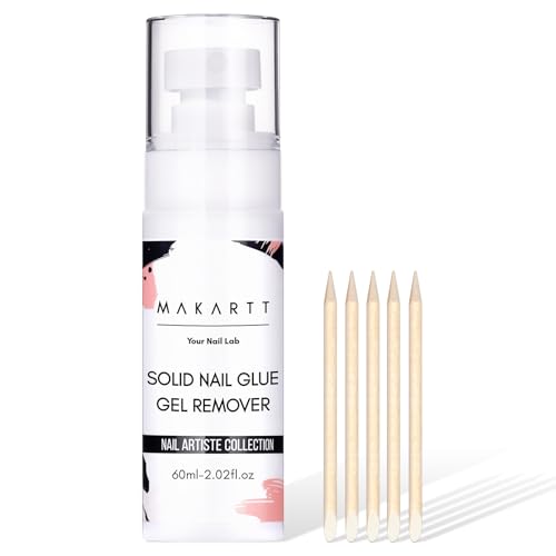 Makartt Nail Glue Remover for Press on Nails, 60ML Gentle ...