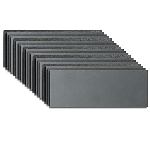 PHINGEER Schleifpapier Set, Körnung von 180 bis 480, Trockenes Nassschleifpapier für Holz, Metallschleifen und Autopolieren Holzmöbel, 23 x 9 cm, 20 Stück Cover