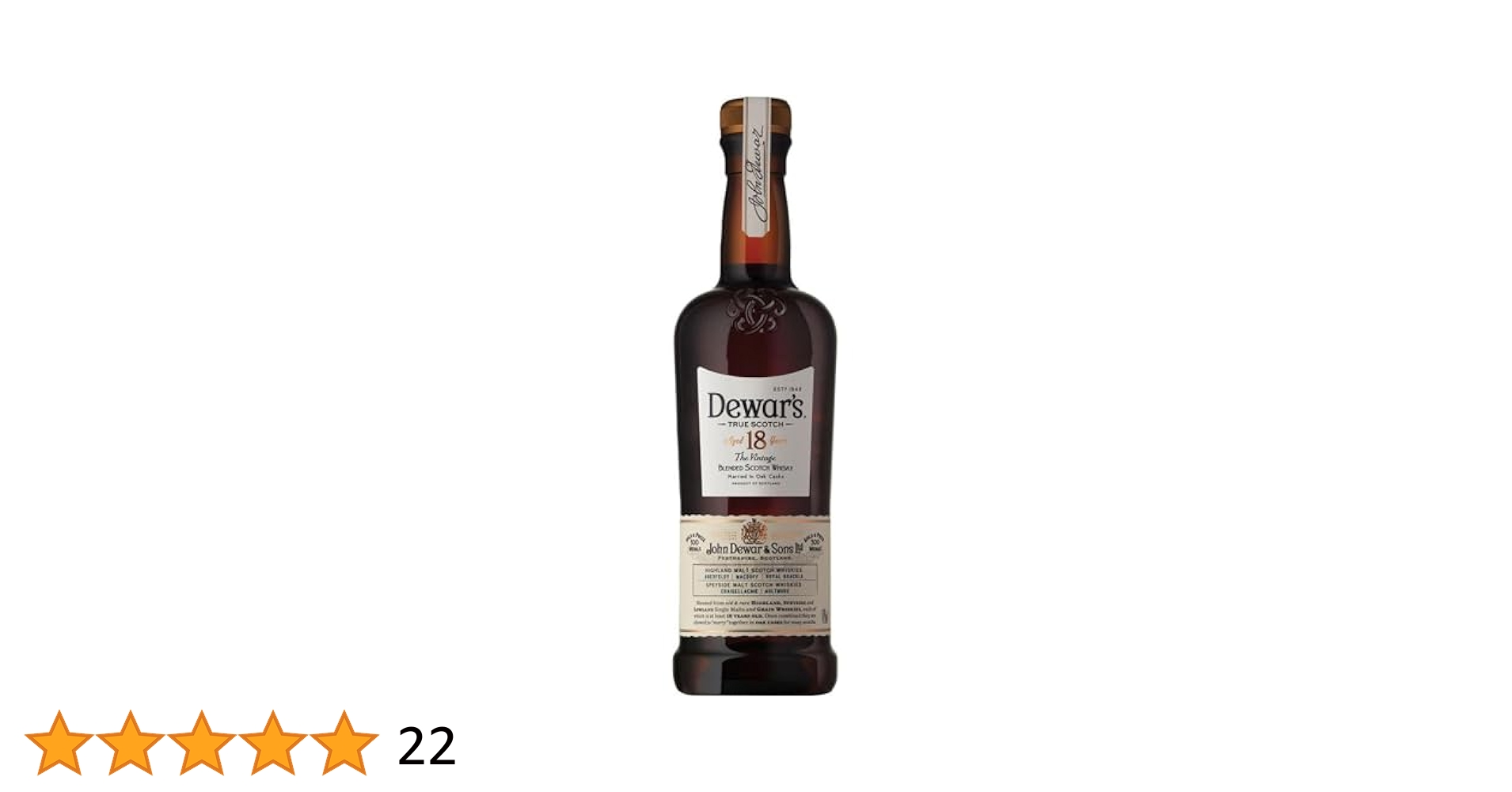 O-498未開栓【Dewars 18 YEARS デュワーズ 18年 缶ケース】 ◎◎ Dewar's デュワーズ 18年 750ml 40% スコッチ ウイスキー