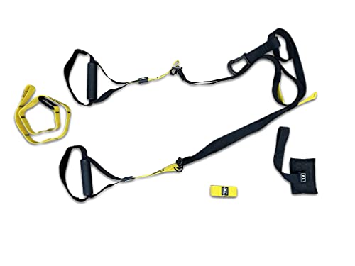 AW Trainer - Kit Complet Sangle de Suspension avec Crochet pour Porte - Réglable pour s'Entrainer Partout - Salle de Sport à Domicile - Idéale en Déplacement pour Sportifs Professionnels ou Amateurs Cover