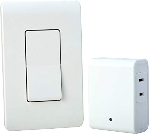 Woods Indoor Remote Control For Lights with Wall Switch (1 Polarized Outlet) (Pack of 4)