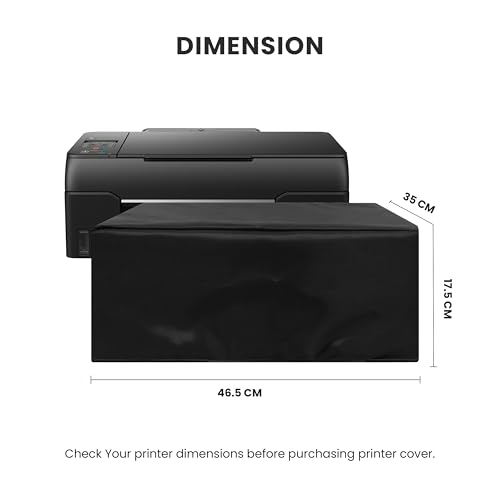 Image of Alifiya Dust Proof Washable Printer Cover for Canon Pixma G670 / G2010 / G570 / G3060 All-in-One Ink Tank Wi-Fi Color - Black