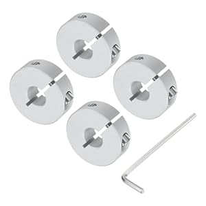 QUARKZMAN 10mm Wellen-Klemmringe mit Klemmverschluss 4 Stück