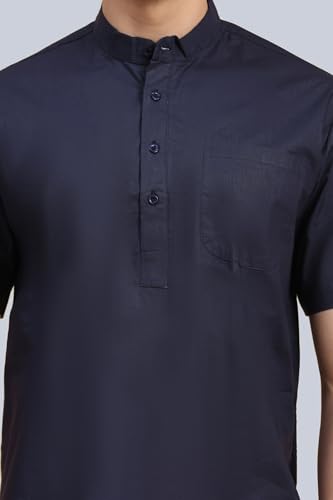 Image of SKAVIJ Men's Cotton Tunic Casual Short Kurta Top Regular Fit