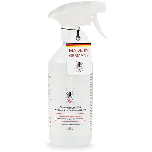 BIODELTA LTK-008 Spinnenspray 500 ml - Spinnenabwehr mit Langzeitwirkung - Anti Spinnen Spray - Spinnenvertreiber - Ungezieferspray - Biologisch abbaubar - aus Deutschland