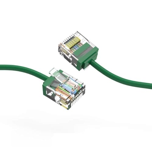 Cable de red Ethernet Cat6A UTP 5 ft verde, pack 2