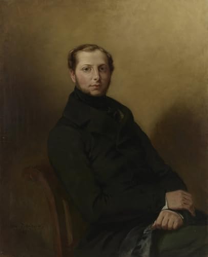Pintura al óleo clásica retrato Charles De Mornay cuadro lienzo decorativo 60x90