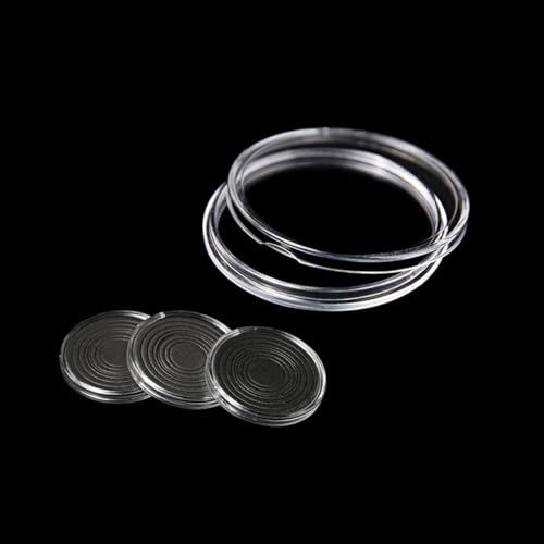 Estuche redondo ajustable para monedas 20 piezas miniatura 3