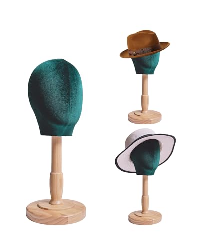 CHADWICK Samt-Perückenständer mit Ständer 43,2 cm