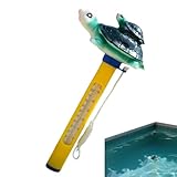 Schwimmender Pool-Thermograph – Messgeräte Aus ABS-, Präzisions-Wassertemperaturmessgerät, Schnell Reagierender Sensor | Whirlpools, Aquarienpflege, Fischteichüberwachung, Zubehör Für Hinterhofpo