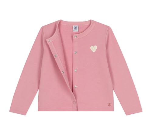 Cardigan in tessuto felpato tinta unita bambina - 3