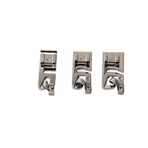 Set de 3 Pies Dobladillo Enrollado para Máquina de Coser miniatura 3