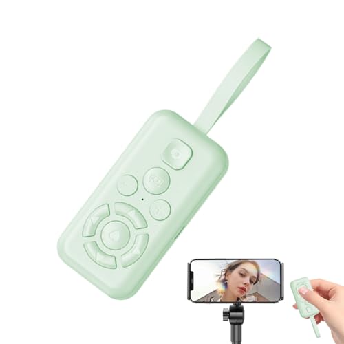 Telecomando Wireless per Telefono,9 Pulsanti Ricaricabile | Controllo Remoto Otturatore,per Telefono Fotocamera Proiettore Presentazione Scuola Garage Fotografia