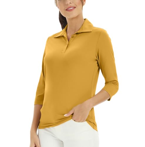Women's Ladies Polo T Shirts Moisture Wicking Athletic Golf Polo