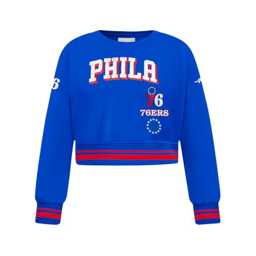 Image of Pro Standard Big Girls NBA Retro Classics Fleece Crewneck Sweatshirt
