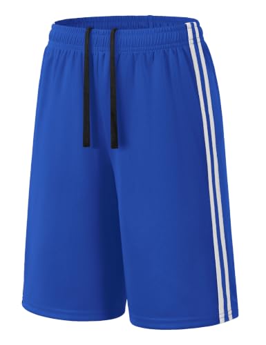 Image of Somaibo Boys Athletic Shorts, Kids Basketball Quick Dry Mesh Short for Youth Soccer Gym Sports Running