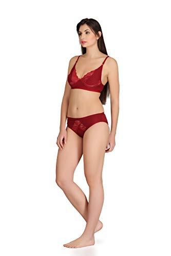 Image of Embibo Women's Cotton Bra & Panty Set for Honeymoon Lingerie