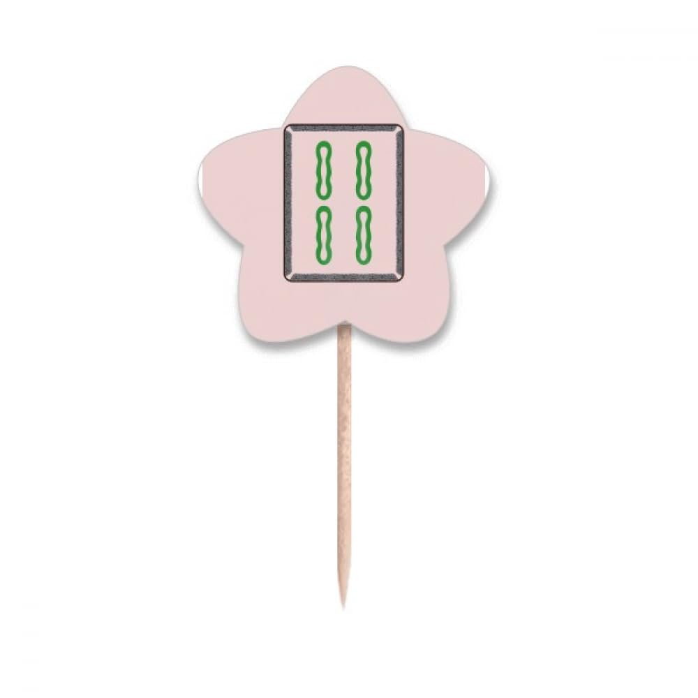 Cure-dents Mahjong Bar étoiles lot de 4 pour éviter les mains grasses à l'apéro