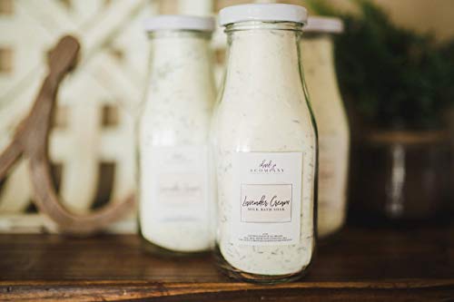 Lavender Bath Milk Soak. Handcrafted Organic Bath Soak Local Ingredients In A Glass Bottle And Made In The Usa. Milk Bath Soak. (11 Oz). #TOP7