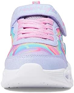 Skechers Kids Girls Infinite Heart Lights Sneaker, Lavender/Multi, 10.5 Little Kid | Image 5