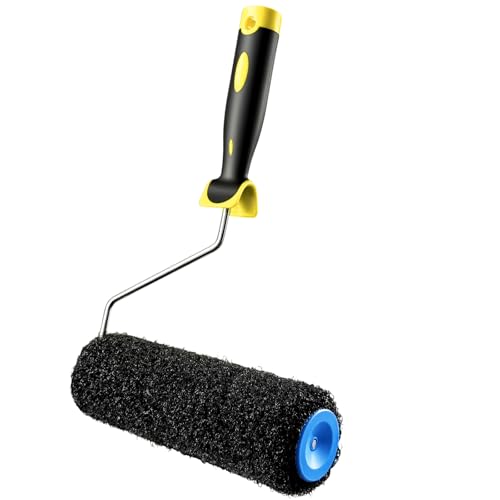 Yabingbos Putty Roller - Rouleau spécial pour mastic, rouleau à mastic, rouleau d'angle, rouleau structuré pour crépi intérieur - 23 cm