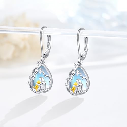 Image of 925 Sterling Silver Dog Earrings Cute Animal Puppy Stud Earrings Dog Jewelry Gifts for Women Girls Pet Lover Hypoallergenic Earrings for Sensitive Ears