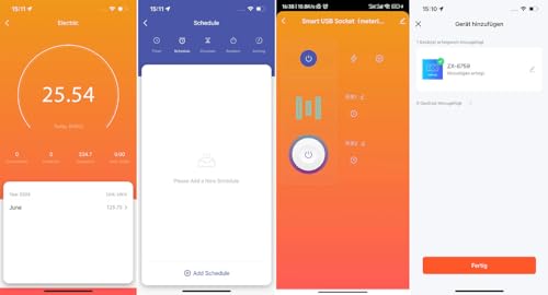 Luminea Home Control Ladestation: WLAN-Steckdose mit Energiekostenmesser, 1 x USB-C 20W, 2 x USB-A, 16A (Steckdosen Zeitschaltuhr App, WLAN-Steckdosen mit Buchse, Bedienungsanleitung)